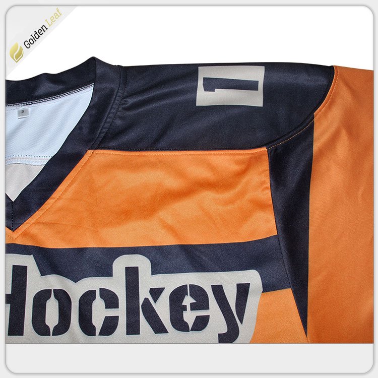 Custom-Made Ice Hockey Jersey for Adults Polyester Material Sports Uniform with Blank Pattern and OEM Team Name Printing
