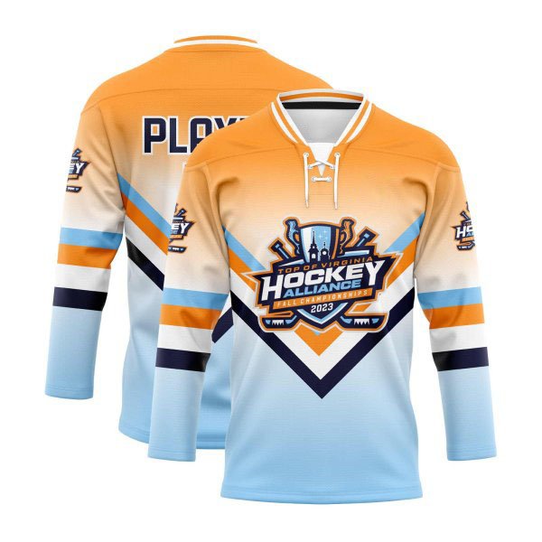 Professional OEM team ice hockey wear lace neck custom embroidery ice hockey jersey