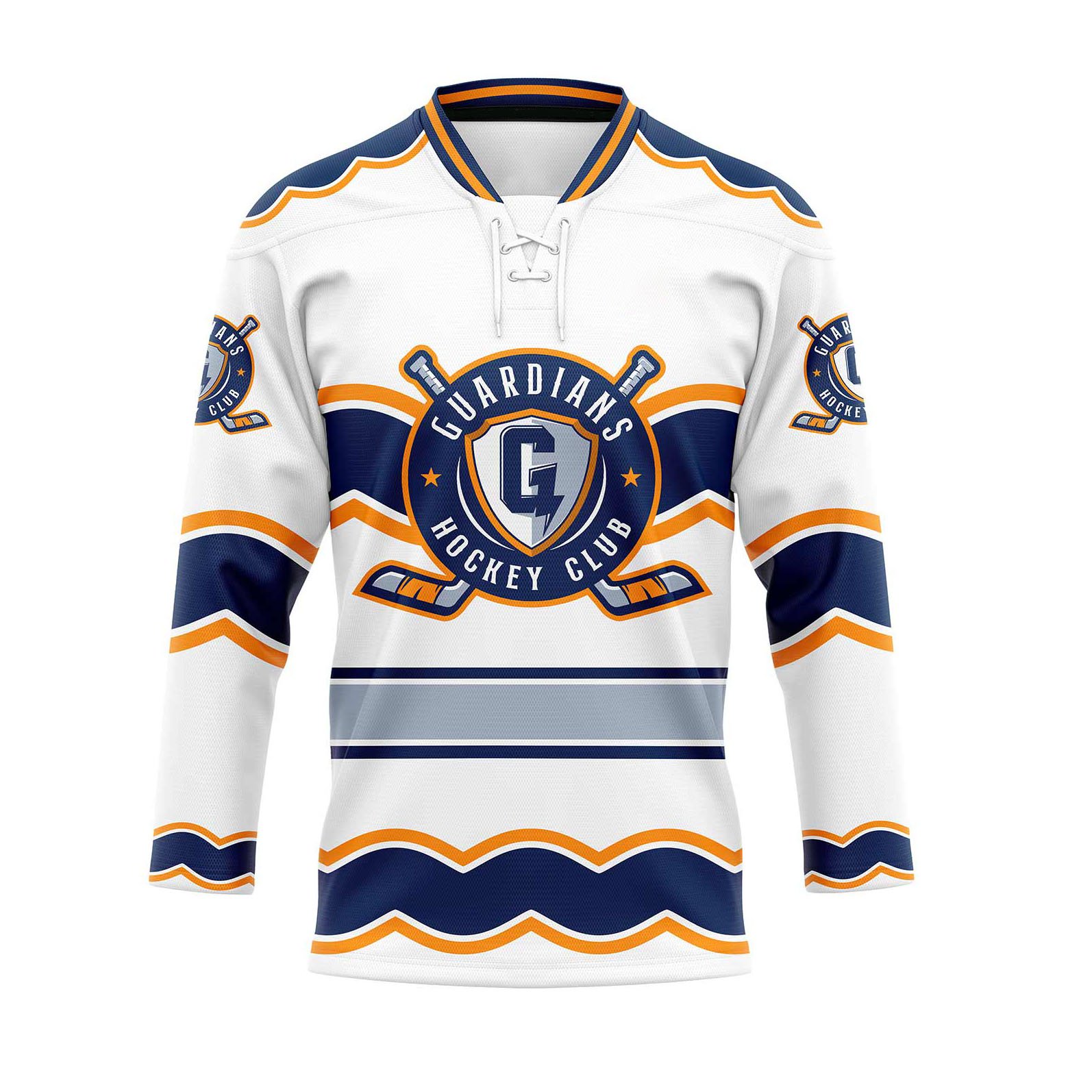 Professional OEM team ice hockey wear lace neck custom embroidery ice hockey jersey