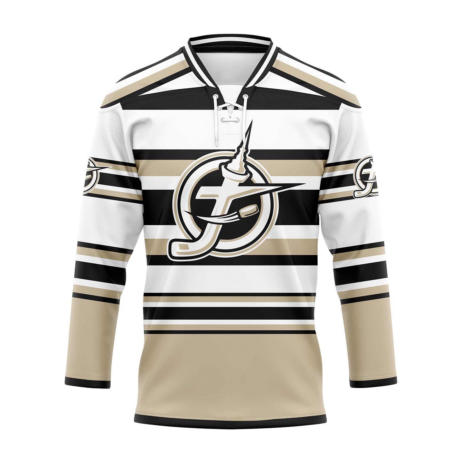 Professional OEM team ice hockey wear lace neck custom embroidery ice hockey jersey