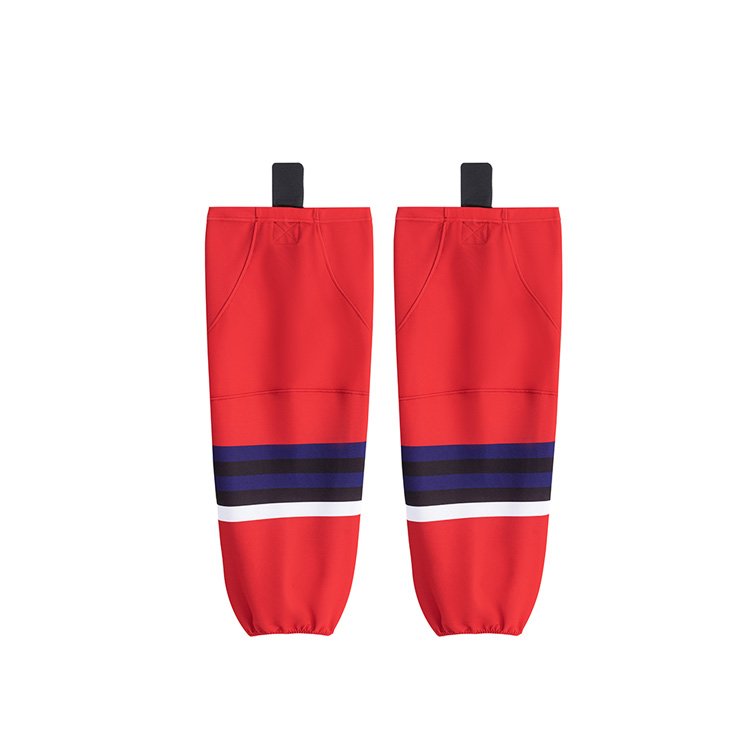 Unisex Custom Team Name Hockey Socks Wholesale Cheap Sublimation Printing Embroidery Ice Hockey Wear for Adults