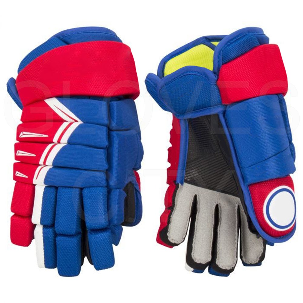 3 Roll padding designed non-slip synthetic leather 10" Youth strong grip ice hockey gloves warmed ice hockey gloves
