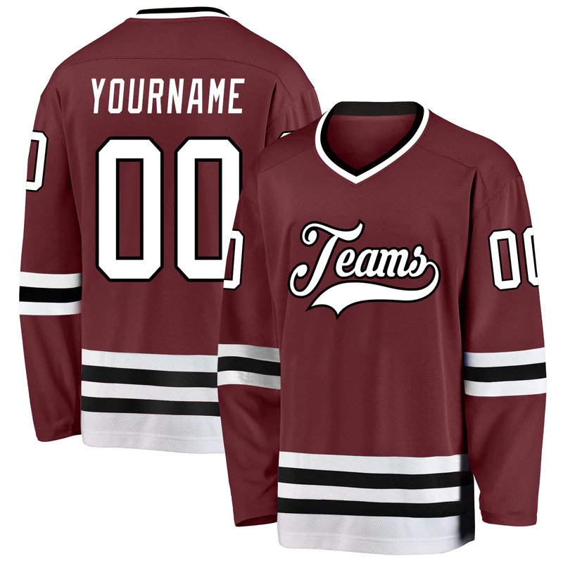 Wholesale Custom Outdoor Sports Custom Stitched Hockey Jerseys Wholesale Jersey De Hockey Breathable Practice Hockey Jerseys