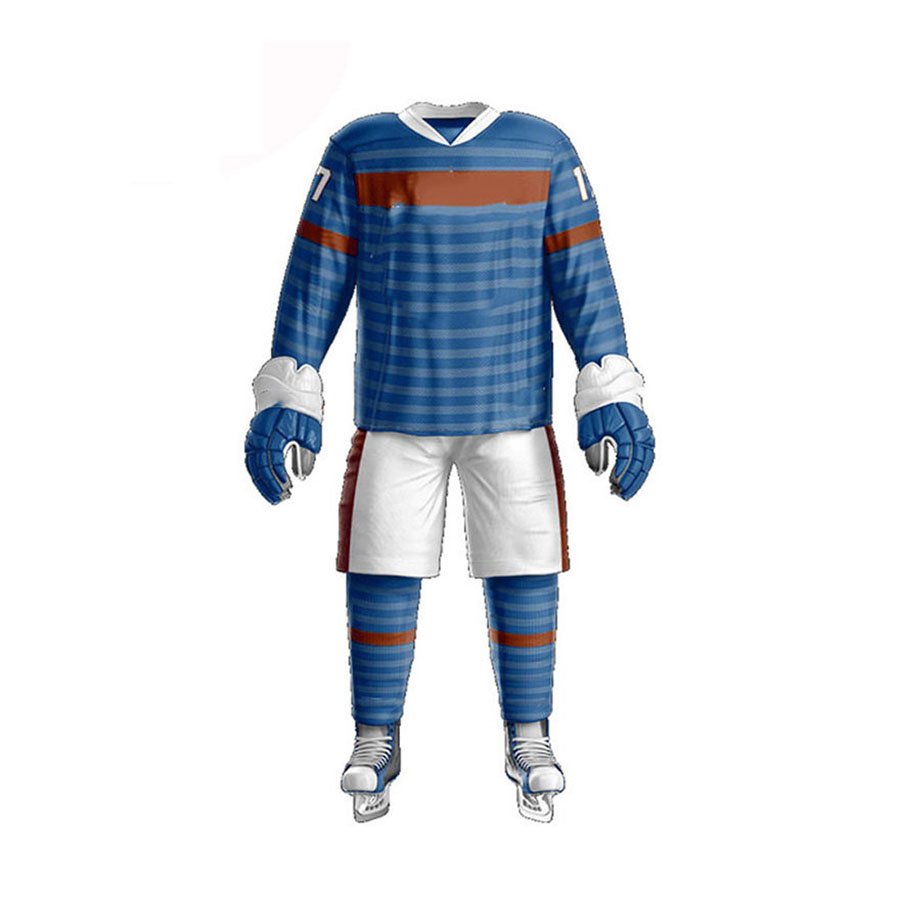 Wholesale Unisex Ice Hockey Uniform Premium 100% Polyester Breathable & Customizable with Logo & Size OEM Team Printing