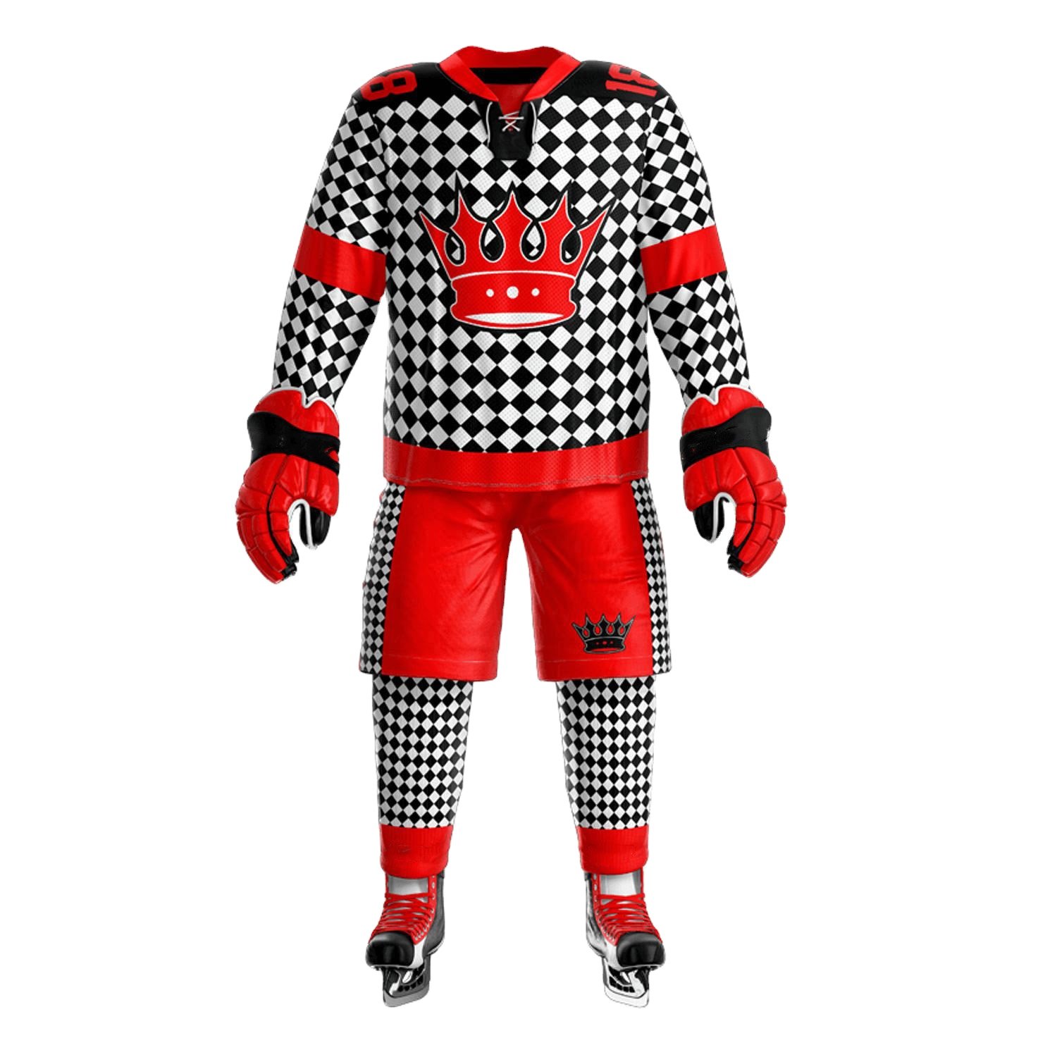 Top Quality 100% Polyester Team Breathable Field Hockey Uniforms Men Sublimation Ice Hockey