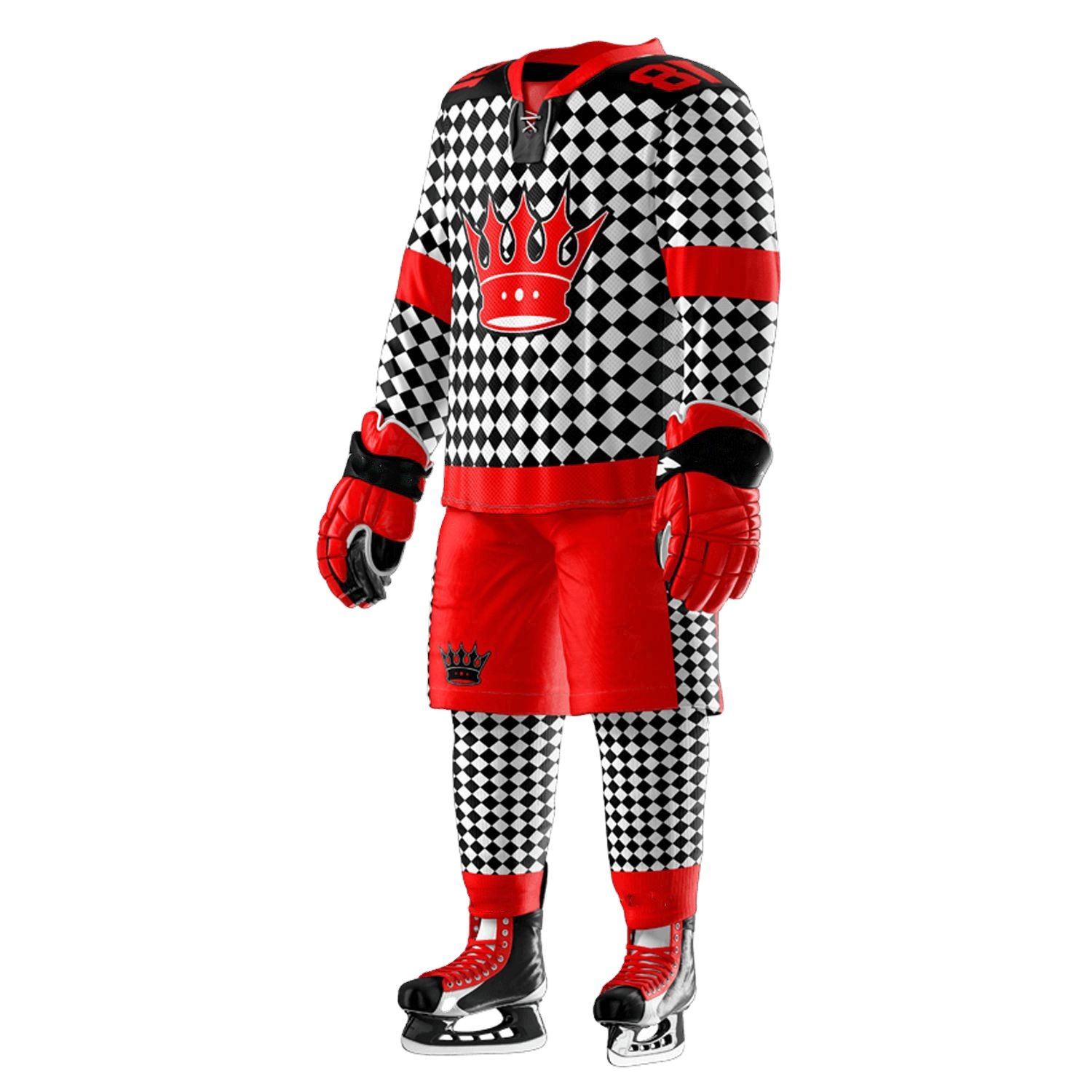 Top Quality 100% Polyester Team Breathable Field Hockey Uniforms Men Sublimation Ice Hockey