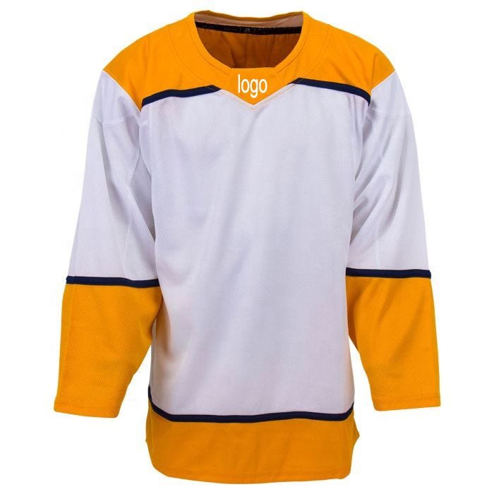 TEX Ice Hockey practice 100% Polyester Air mesh V Neck long sleeve unisex Sports custom plain jersey hockey
