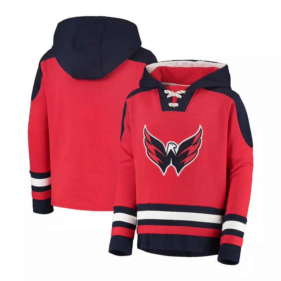 custom your own design pullover hockey hoodies with laces sublimation polyester ice hockey wear hoodie