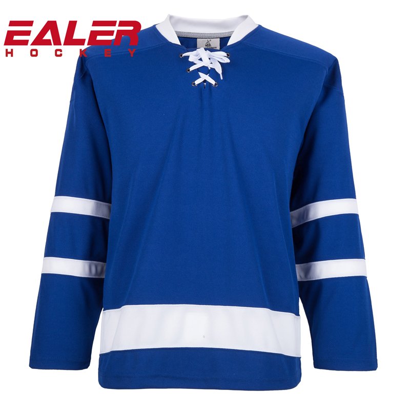 100% Polyester Embroidery Maple Leafs blank Ice Hockey Jersey with number/logo