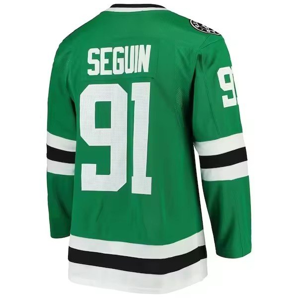 Men's Dallas 91 Tyler Seguin 14 Jamie Benn 16 Joe Pavelski 20 Ryan 21 Robertson Top Quality Stitched Green Ice Hockey Jersey