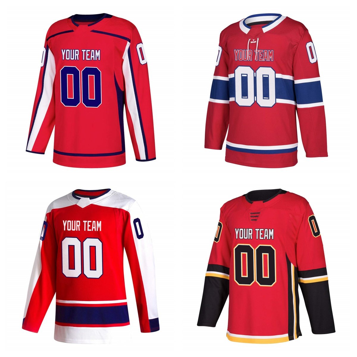 Wholesale Plus Size Reversible Ice Hockey Jersey For Sale Printing Team Ice Hockey Jerseys Uniform