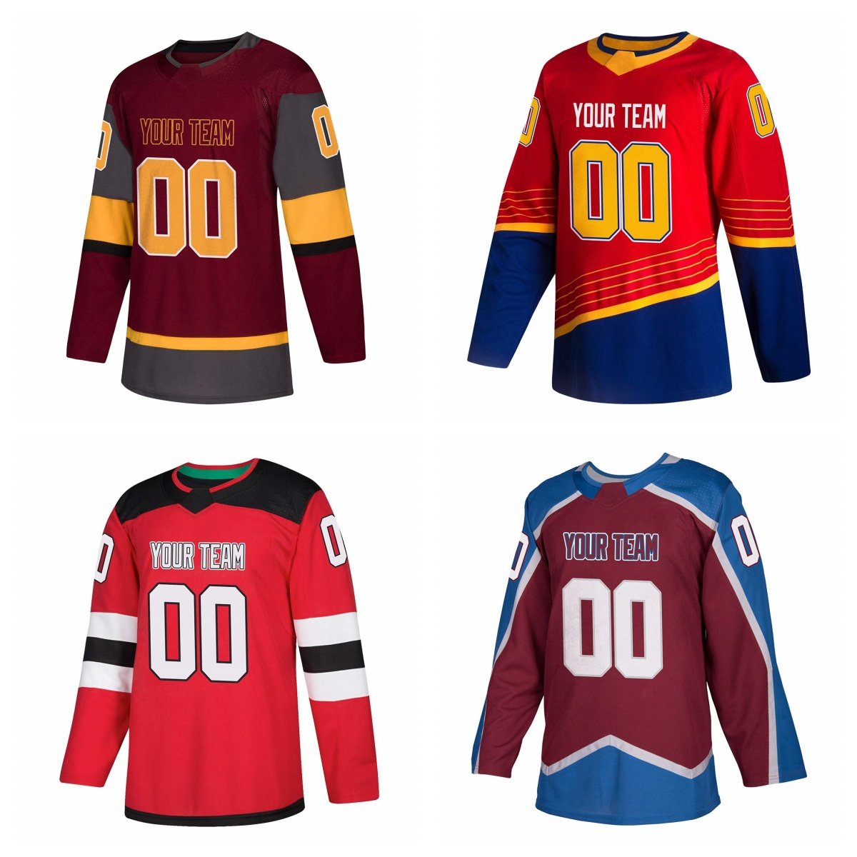 Wholesale Plus Size Reversible Ice Hockey Jersey For Sale Printing Team Ice Hockey Jerseys Uniform