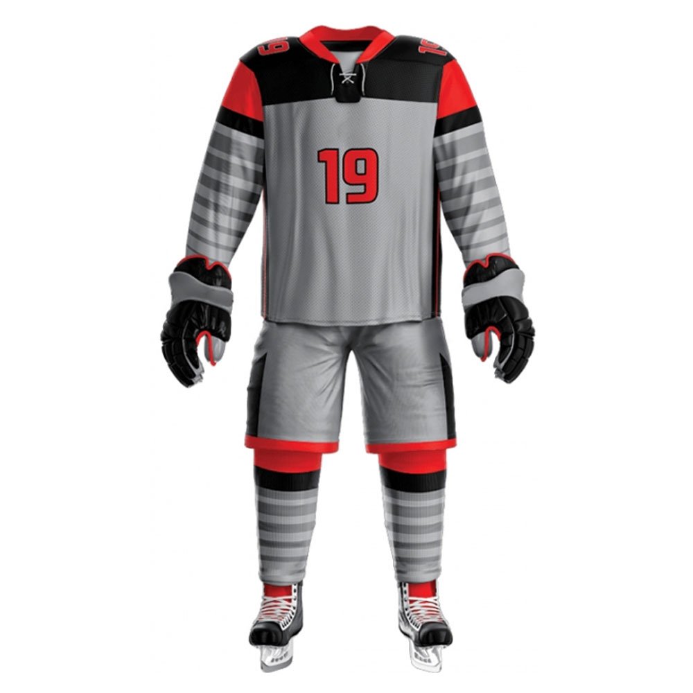 Wholesale 2024 Custom Unisex Sublimation Hockey Uniform Sets Cheap Blank Practice Wear with OEM Team Name Printing for Men Women