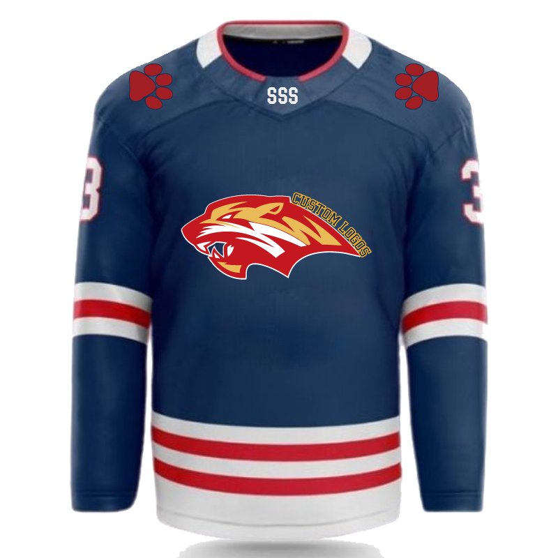 Chinese Factory Blue Fastest Turnaround Sublimation Baseballs Ice Mcdavid Devils 2023 Hockey Jersey