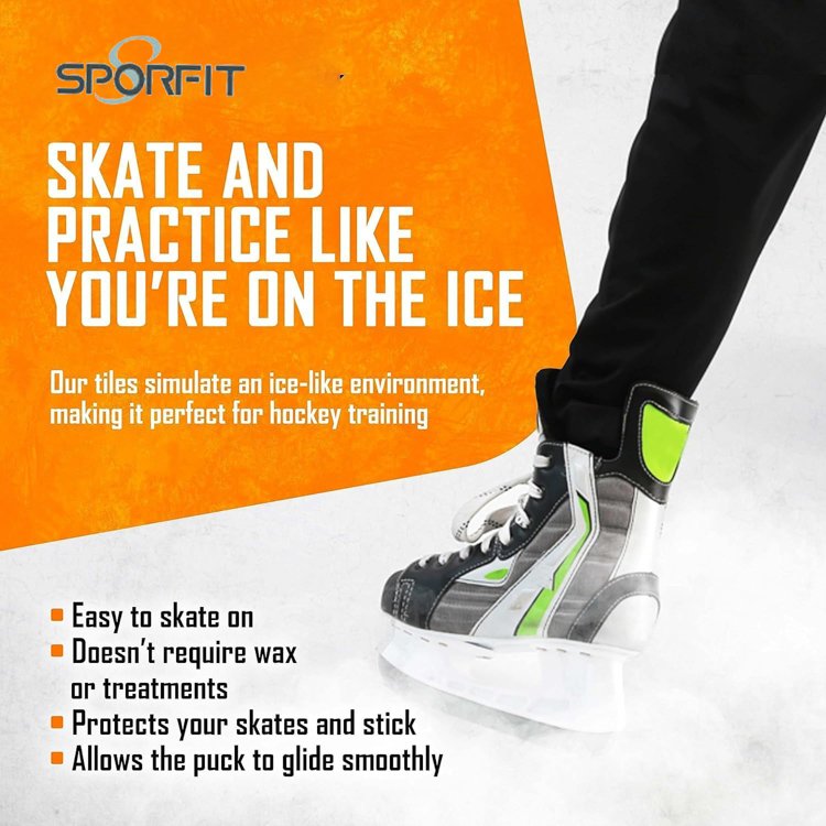 Sanhong Bespoke Hockey Flooring Tile Synthetic Rink Uhmwpe Artificial Ice Skating For Curling Rink