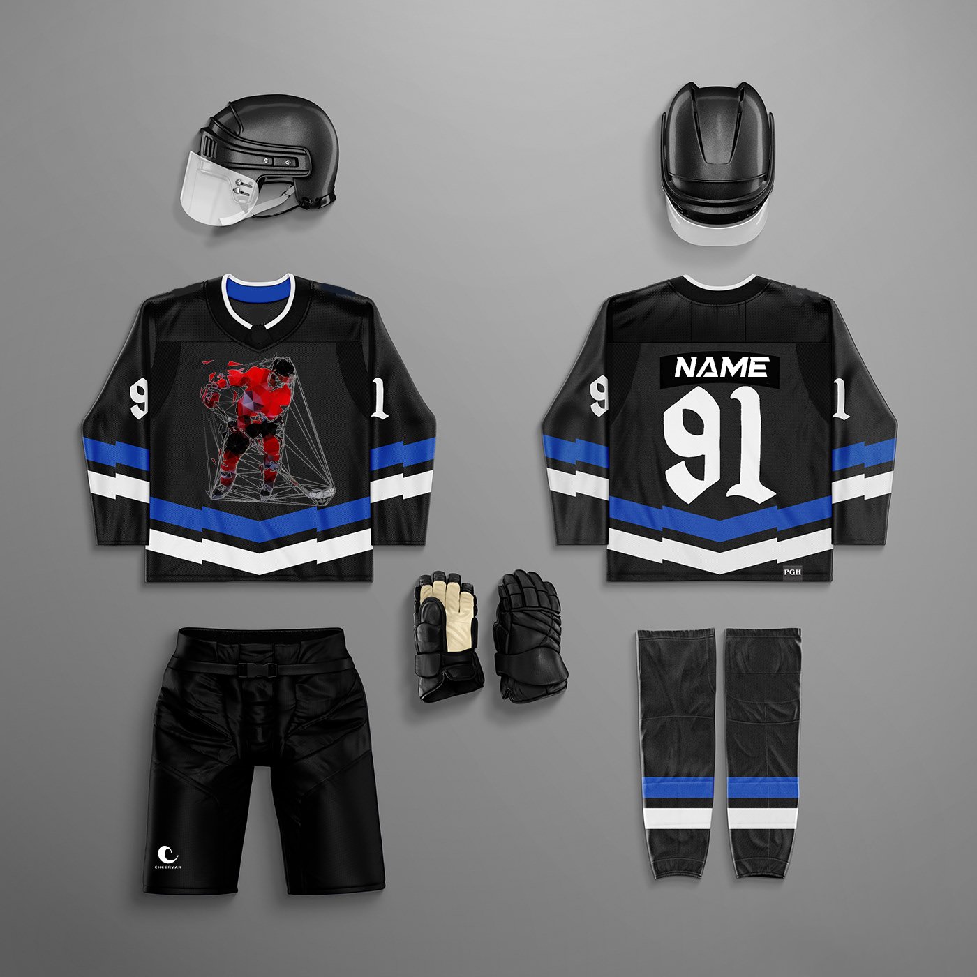 Customized Breathable Ice Hockey Jerseys Sublimation Adult Youth Ice Hockey Wear