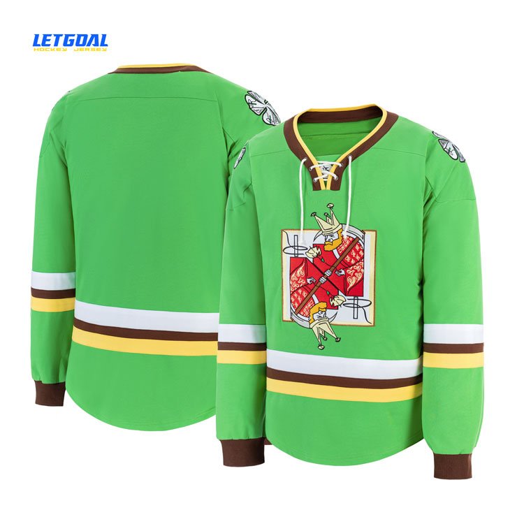 tear Resistant Long Sleeve Hockey Uniform embroidered Custom Jersey Hockey