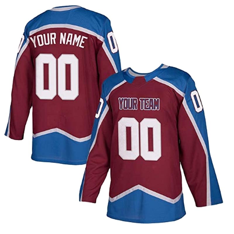 custom hockey team hockey jersey league lace up embroidery hockey shirt