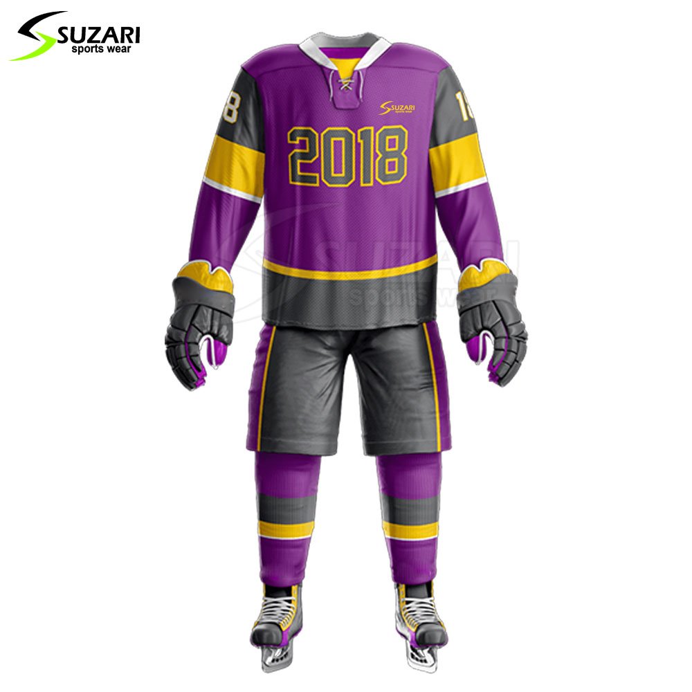 New Popular Design Plain Ice Hockey Uniform Best Quality New Design Youth Ice Hockey Uniform