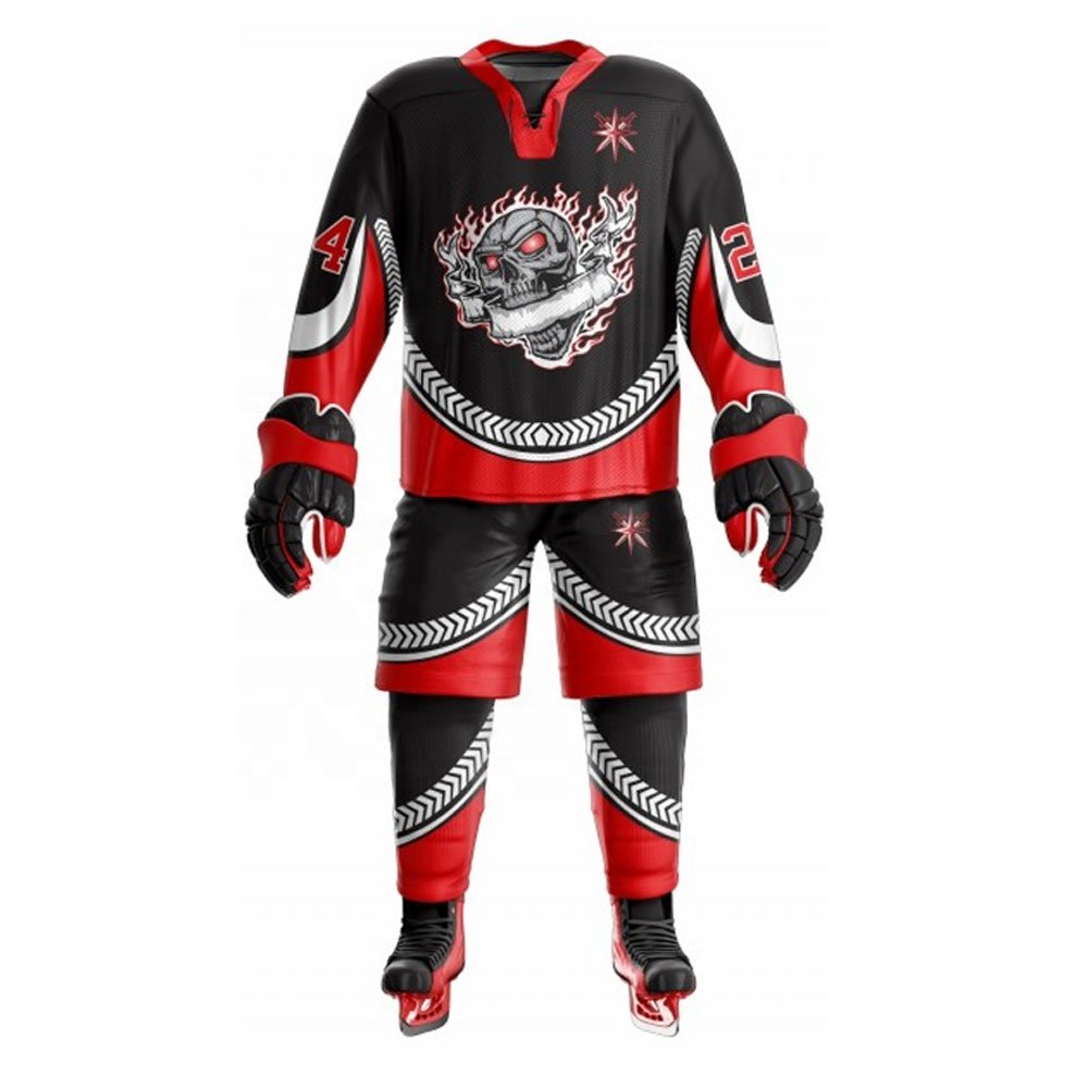 Wholesale Ice Hockey Design Your Own Team Ice Hockey Jerseys Premium High Quality Team Hockey Uniforms set Custom Sublimated