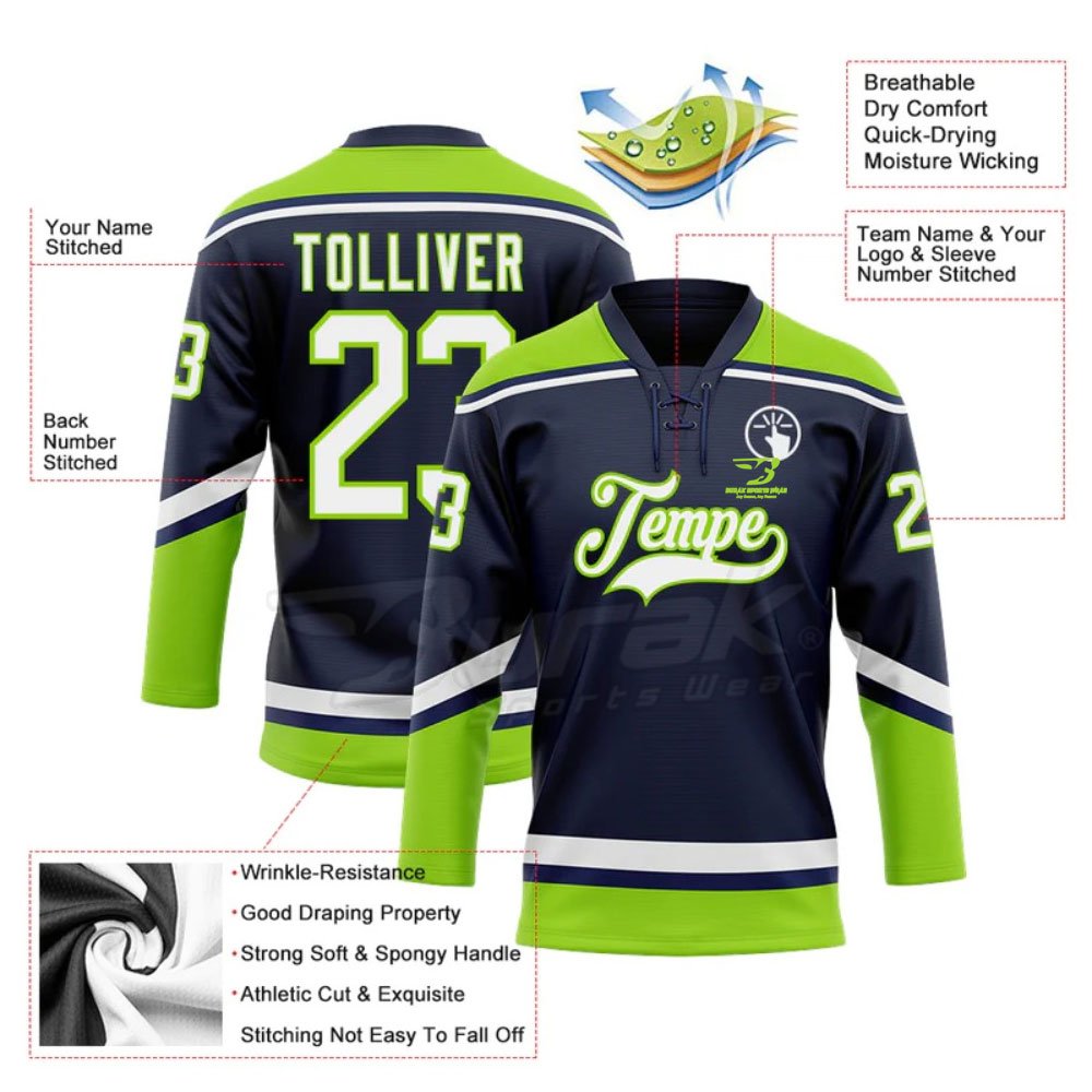 Bulk Quantity Ice Hockey Jersey In Stock Men's Ice Hockey Jersey Customized Your Own Sports Jersey