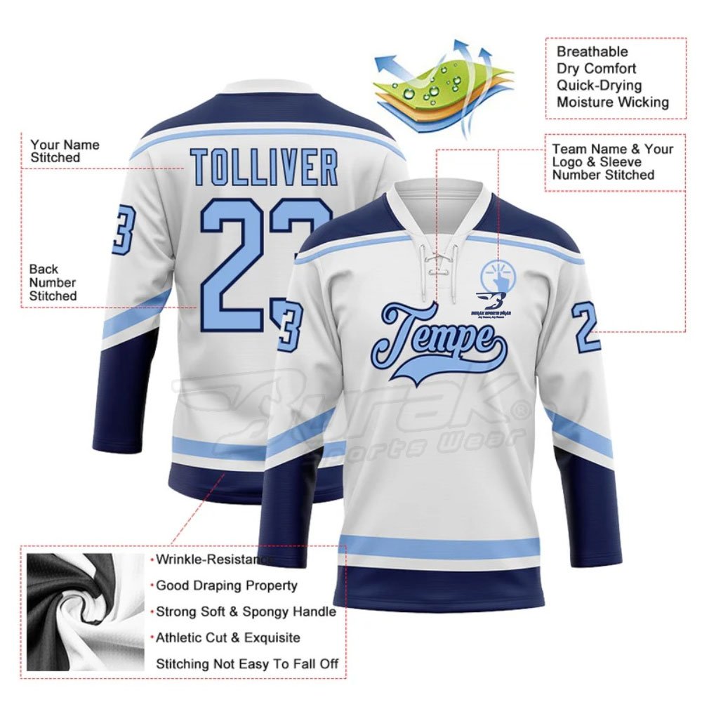 Bulk Quantity Ice Hockey Jersey In Stock Men's Ice Hockey Jersey Customized Your Own Sports Jersey