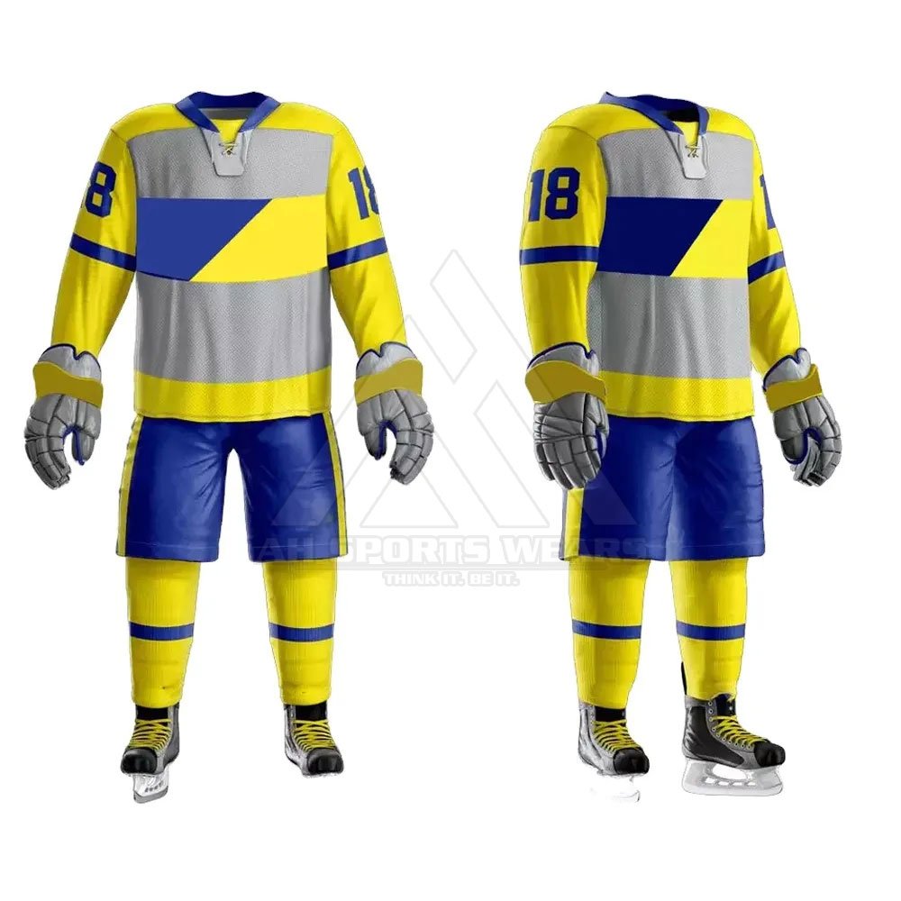 2024 New Customized Design High Quality Ice Hockey Uniforms Wholesale Low Price Light Weight Ice Hockey Men/Women Uniform