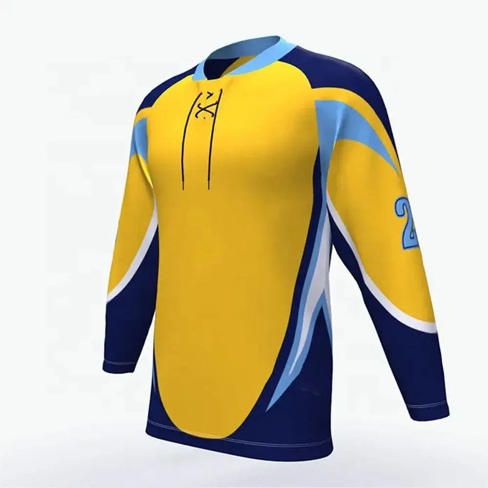 Custom Design Your Own Sublimation Ice Hockey Jersey Sports Team Practice 100% Polyester Ice Hockey Jersey