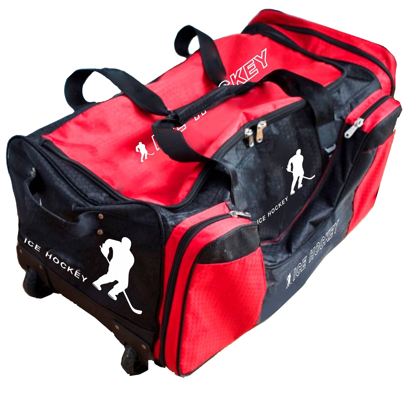 Customize travel trolley duffle bag voyage duffel wheeled hockey bag extra large trolley ice hockey travel bag