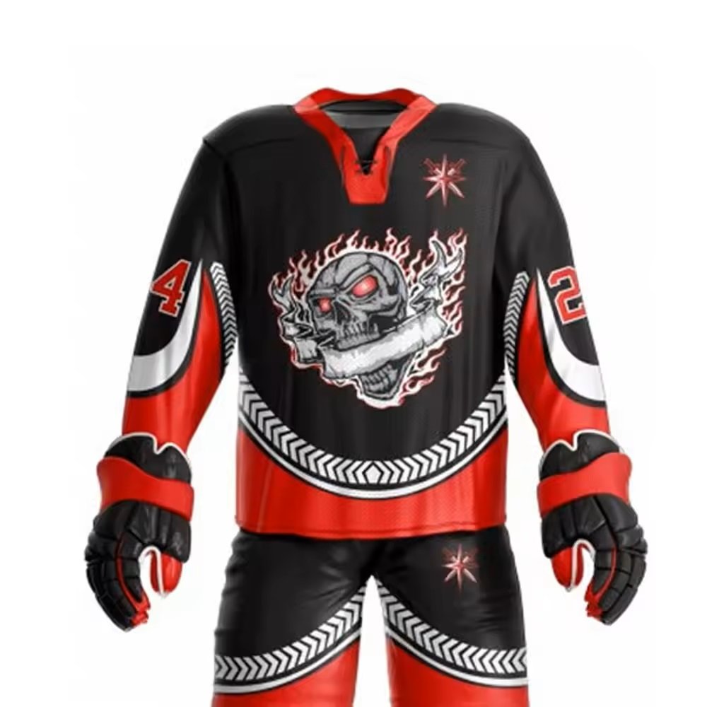 OEM Sublimation Printing Sports Ice Hockey Uniforms Factory Sports Wears New Adult Wear Comfortable Ice Hockey Uniform MS-IHU-02