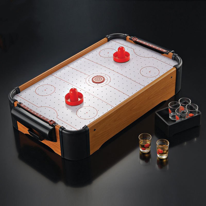 New Arrival Wooden Hockey Game Indoor Family Fun Double Table Desktop Battle Ice Hockey Game Boys Toy