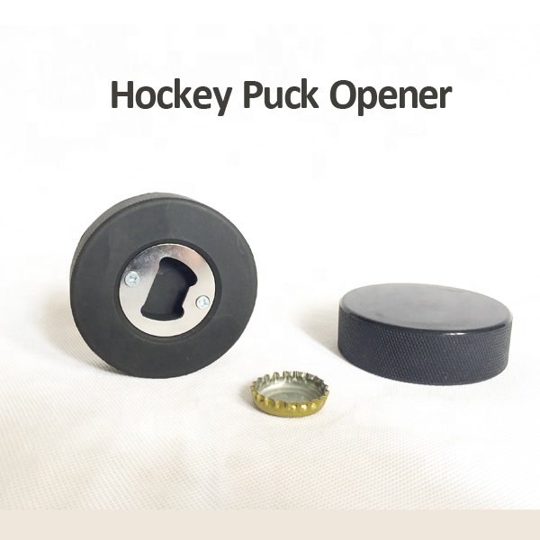 Custom Logo Promotion Lacrosse Ball Hard Rubber Hockey Ball Puck Openers For Hockey Fans