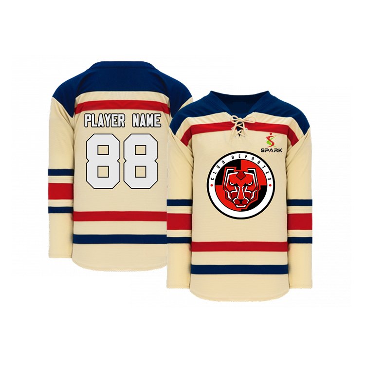 Custom Logo Adult Ice Hockey Jersey Professional Team Tackle Twill with Sublimation Ice Hockey Uniform