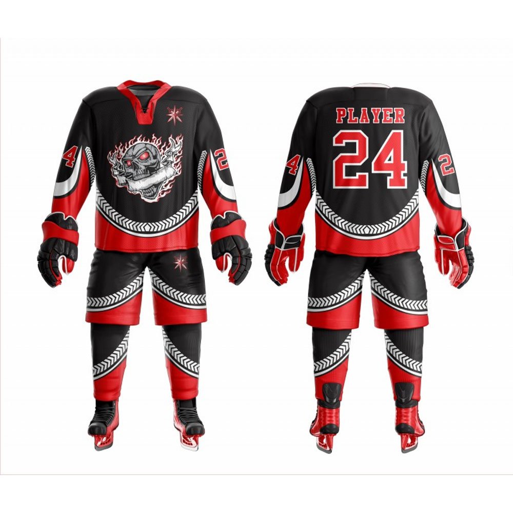 Sublimation Ice Hockey Uniform Custom Printing Sportswear Hockey Uniforms Team Jerseys Team Wear