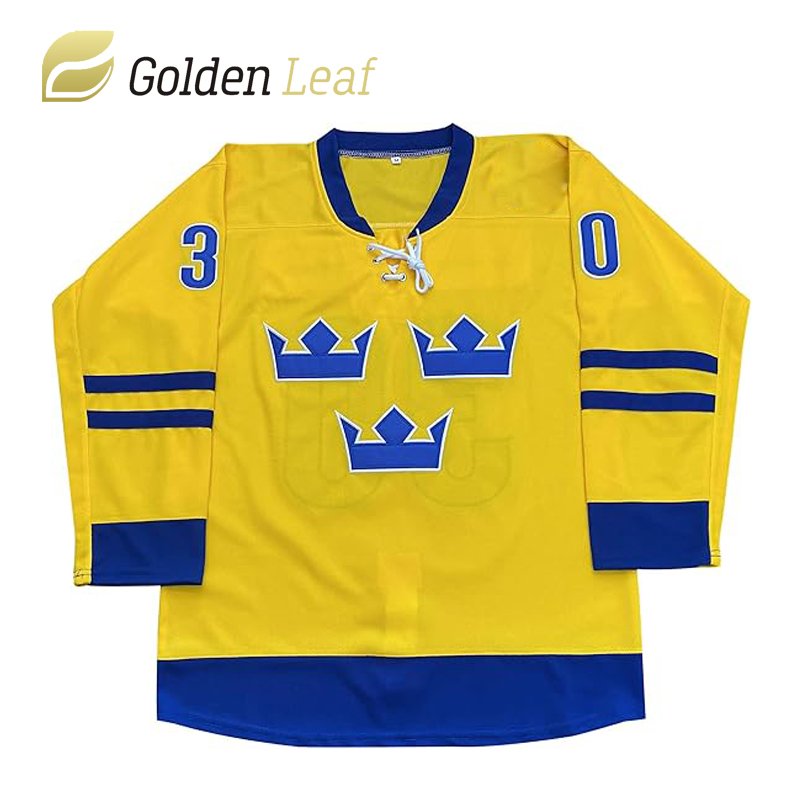 Custom Sublimed printed clothing 100% polyester design hockey Jersey
