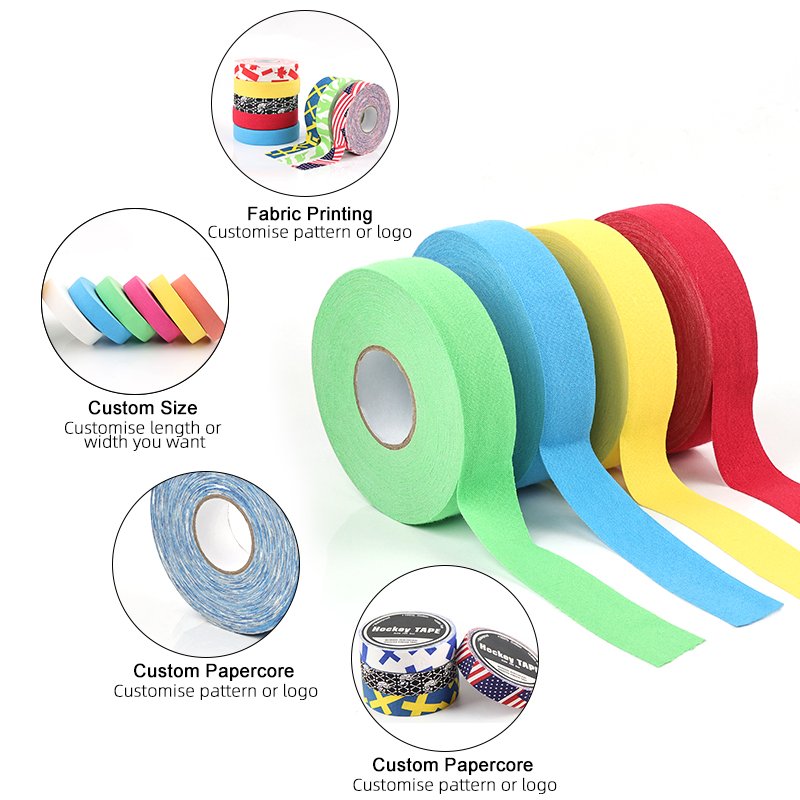 Hockey Stick Tape Self-Adhesive Ice Hockey Tape Sweat Absorbent Grip Cloth Tape for Hockey