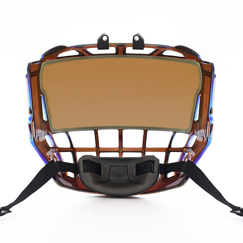 Factory Supported Customizable Anti-Fog Ice Hockey Anti-Scratch Visor Both Side Revo green Ice Hockey Cage For Ice Hockey Helmet
