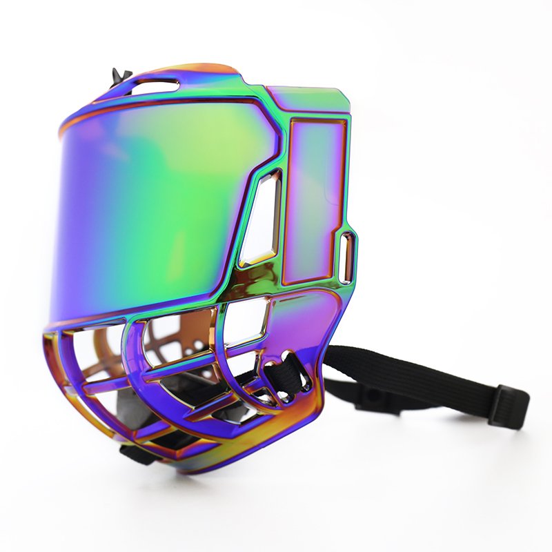 Factory Supported Customizable Anti-Fog Ice Hockey Anti-Scratch Visor Both Side Revo green Ice Hockey Cage For Ice Hockey Helmet