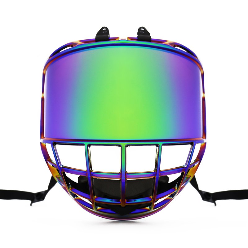 Factory Supported Customizable Anti-Fog Ice Hockey Anti-Scratch Visor Both Side Revo green Ice Hockey Cage For Ice Hockey Helmet