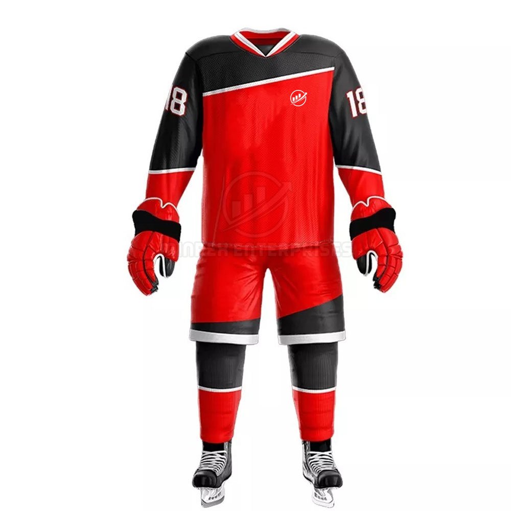 Custom Quick Dry Ice Hockey Uniform Wholesale Price Ice Hokey Jerseys Uniform For Men