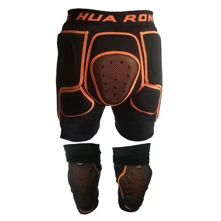 Ice Hockey Shands Protectiveport Hip Protective Wear with PU Material Shorts Sportswear Unisex Logo Printing SBR Mesh HD Foam PU