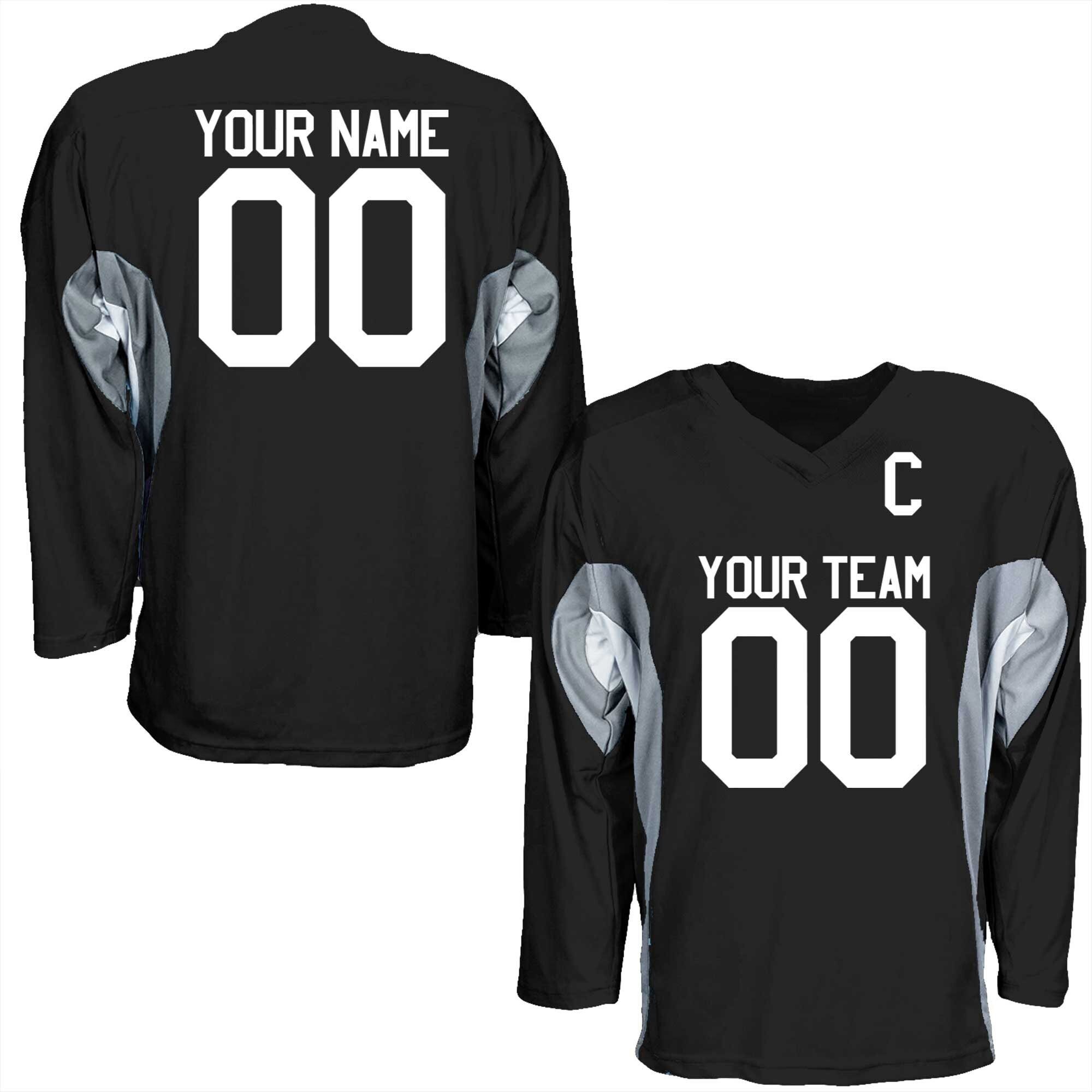 Custom 100% polyester sublimation mesh hockey jersey classic v neck custom plus size ice hockey jerseys