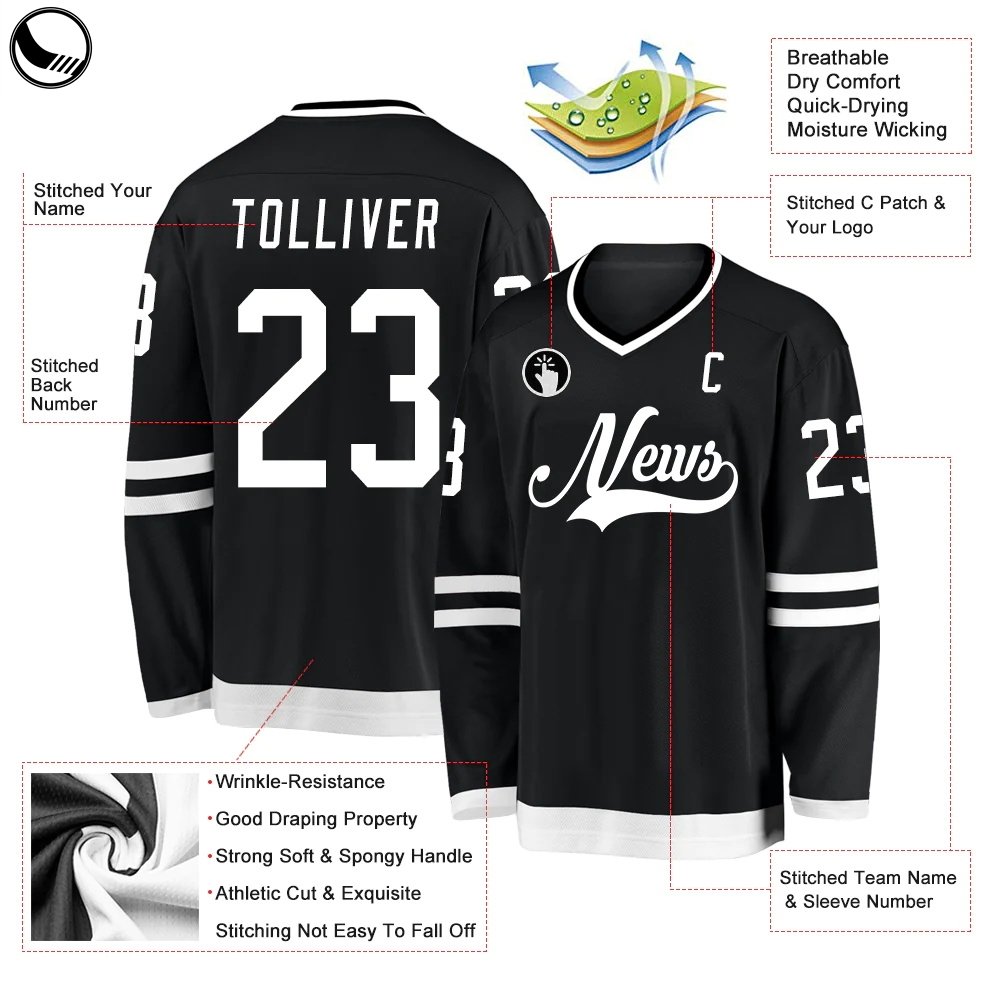BETHERIVAL Ice Hockey Premium Jersey Team Uniform Wholesale Custom Embroidered Patch Hockey Jersey Funny Hockey Jersey