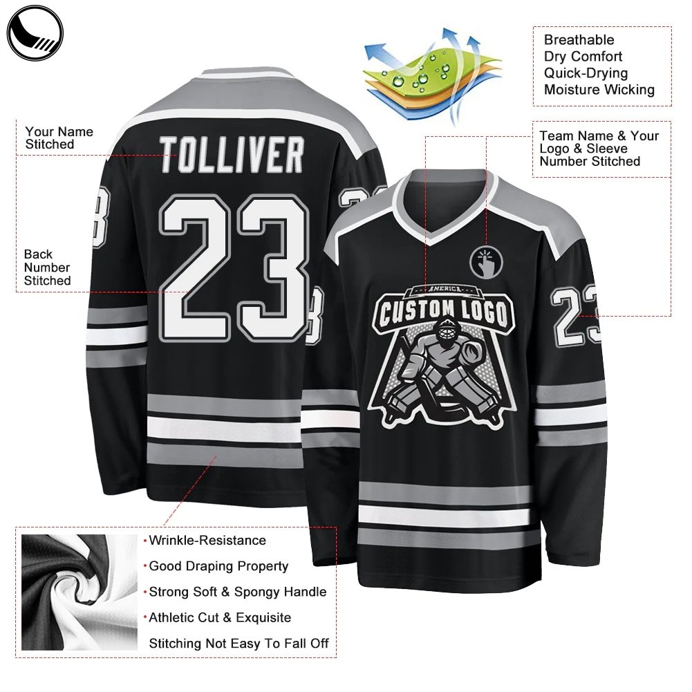 BETHERIVAL Ice Hockey Premium Jersey Team Uniform Wholesale Custom Embroidered Patch Hockey Jersey Funny Hockey Jersey