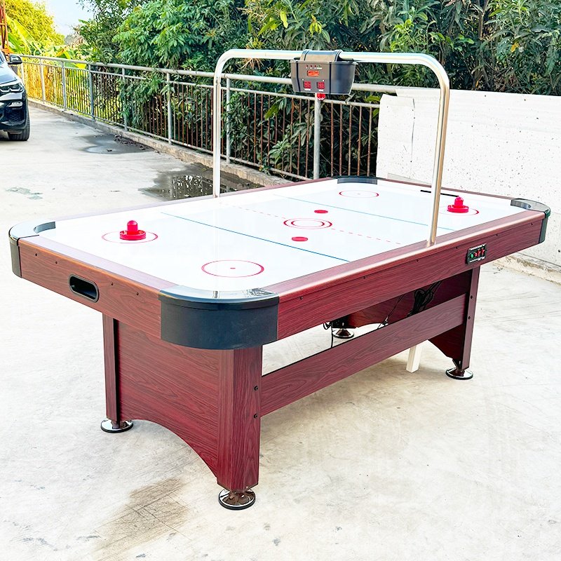 7-foot air hockey table, ice hockey table with electronic automatic scoring