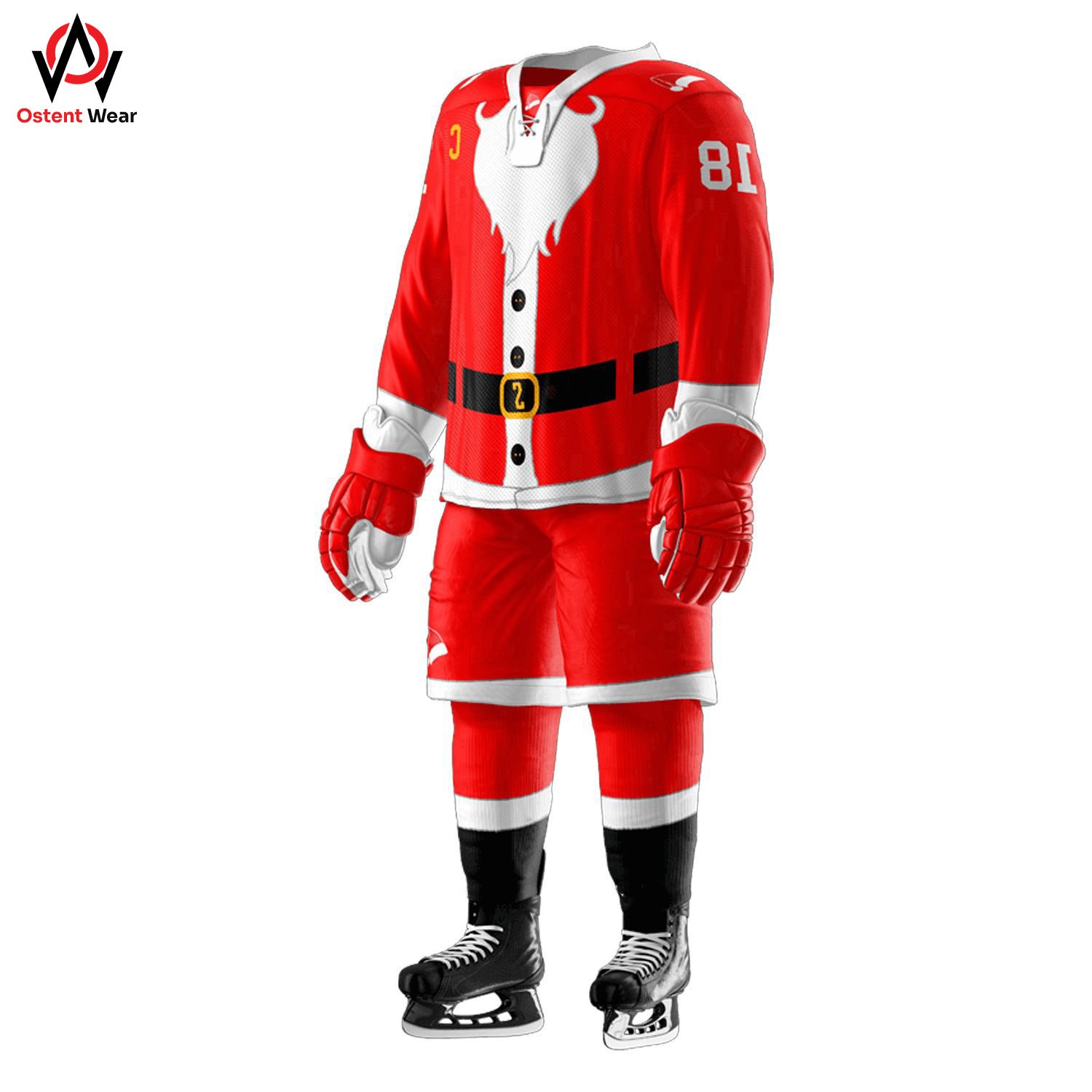 Wholesale Best Price Quality Ice Hockey Jerseys OEM Team Sports Uniforms with Shorts Style Best Price Ice Hockey Uniforms