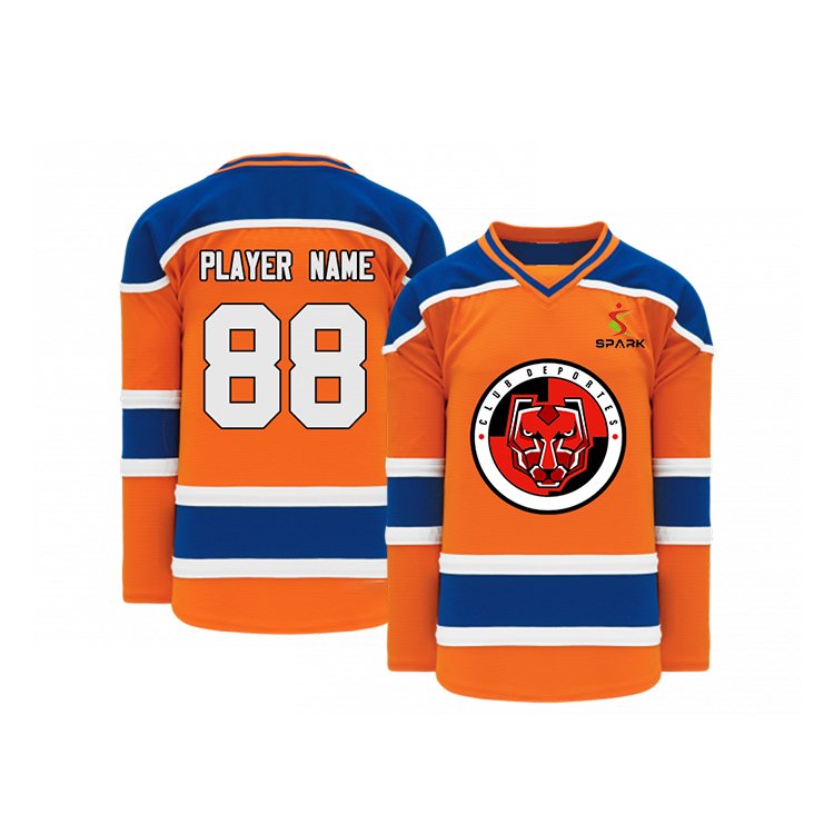 Youth Training Custom Team Ice Hockey Jersey 100% Polyester Custom Sublimation Hockey Uniform for Ice Hockey Players