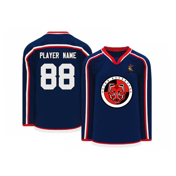 Youth Training Custom Team Ice Hockey Jersey 100% Polyester Custom Sublimation Hockey Uniform for Ice Hockey Players
