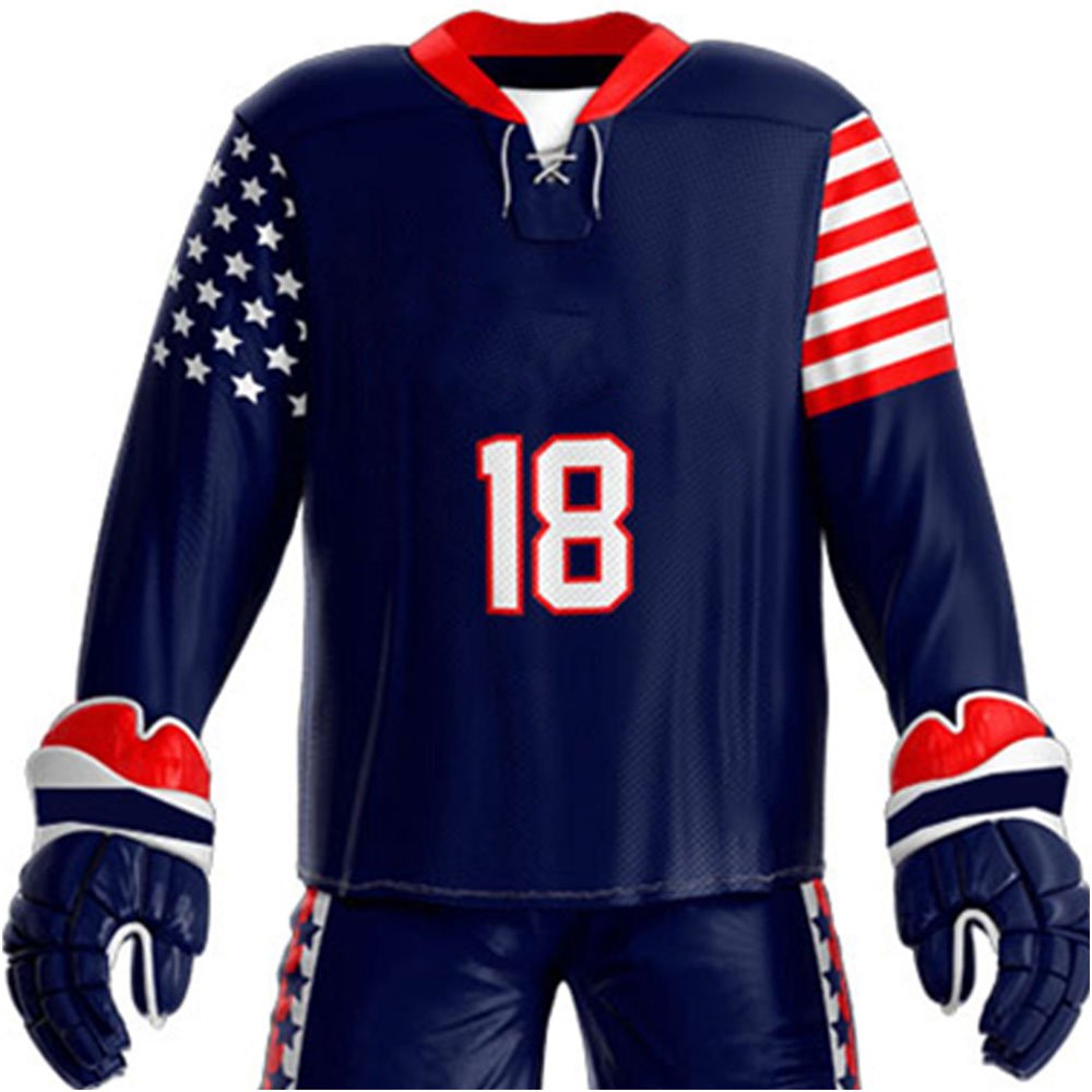 Customized Plus Size Ice Hockey Pant Shell Unique OEM Hockey Jersey Uniform with Team Name for Ice Hockey Players
