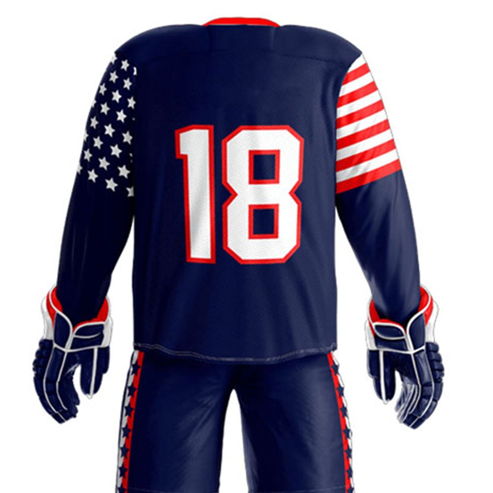 Customized Plus Size Ice Hockey Pant Shell Unique OEM Hockey Jersey Uniform with Team Name for Ice Hockey Players